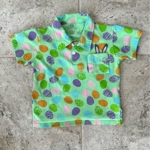 Kids Easter Collared Polo Shirt Size 5